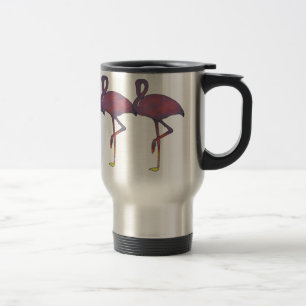 Twilight Flamingo Stylized Sonnenuntergang-Tasse Reisebecher