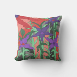 Twilight Floral Garden Throw Kissen