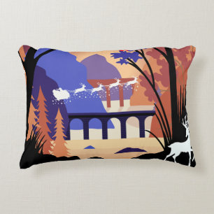Twilight Forest Weihnachten Santa Schlitten Dekokissen