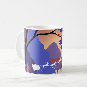 Twilight Forest Weihnachten Santa Schlitten Kaffeetasse