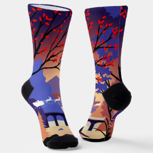 Twilight Forest Weihnachten Santa Schlitten Socken
