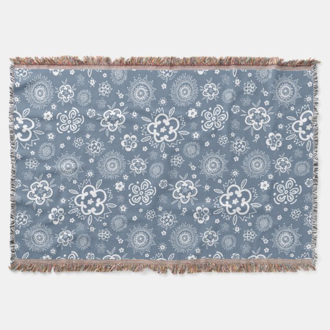 Twilight Garden - Ein traditioneller Blumendanz Decke (Vorderseite)