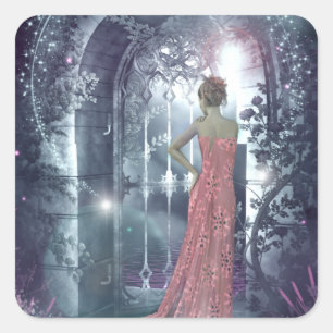 Twilight Gatekeeper Quadratischer Aufkleber