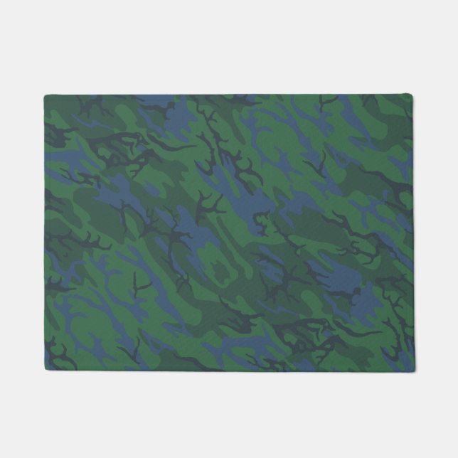 Twilight Green Camouflage Fußmatte (Vorderseite)