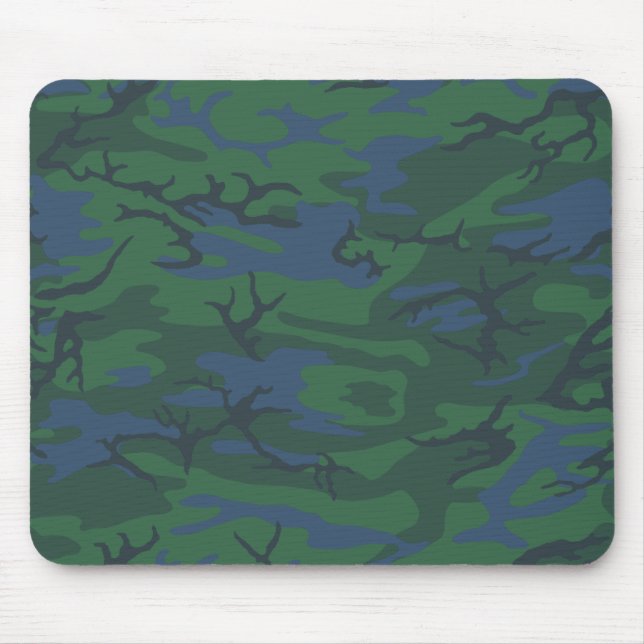 Twilight Green Camouflage Mousepad (Vorne)