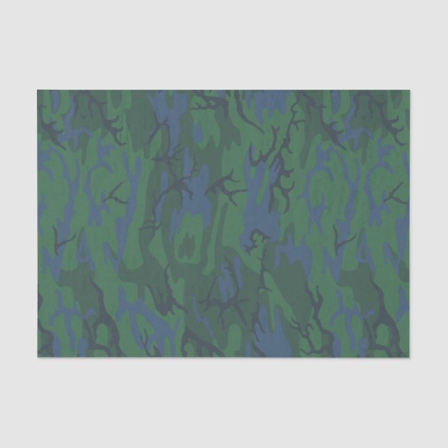 Twilight Green Camouflage Seidenpapier (Vorderseite)
