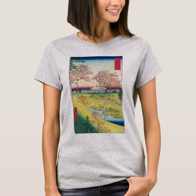 Twilight Hill bei Meguro | Hiroshige | T-Shirt (Vorderseite)