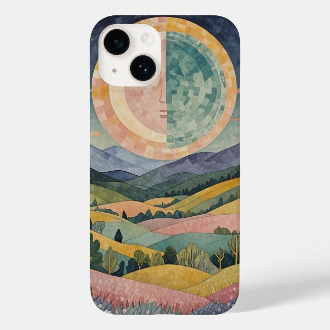 Twilight Hillside Case-Mate iPhone 14 Hülle (Rückseite)