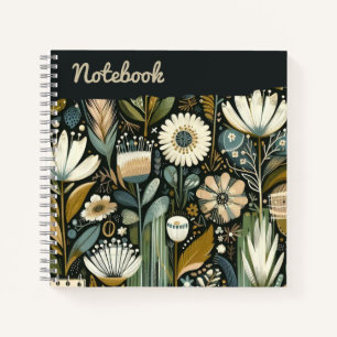Twilight Meadow - Dreamlike Wilde Flora Notizbuch