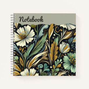 Twilight Meadow - Stilgarten in Dusky Tones Notizbuch
