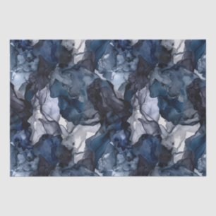 Twilight Navy Blue, Lavender und Grau Alkohol Tint Seidenpapier