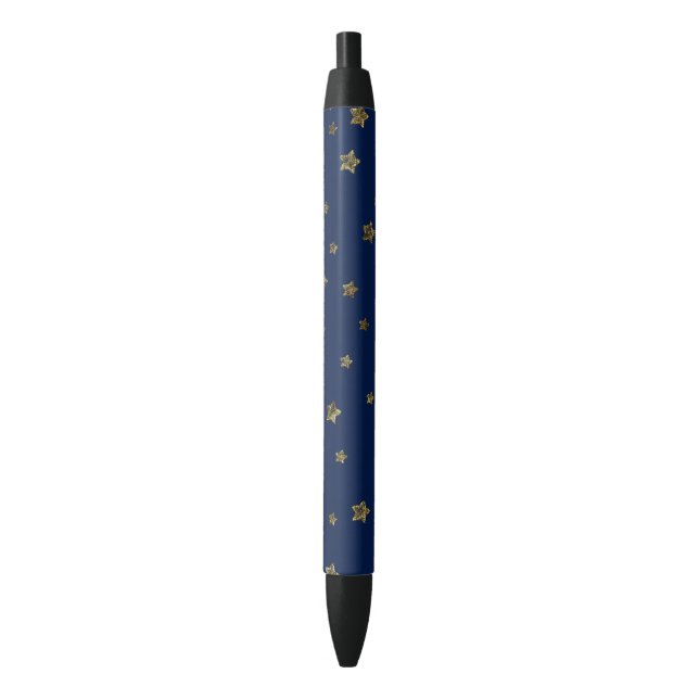 Twilight Navy und Gold Stars Kugelschreiber (Vorderseite Vertikal)