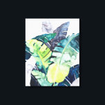 Twilight Palms - Palm Blätter Leinwanddruck<br><div class="desc">"Twilight Palms II" von Grace Popp. Eine Sammlung tropischer Vegetation in einem Aquarell-Stil.</div>