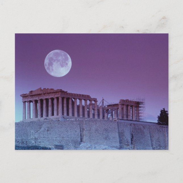 Twilight Parthenon Postkarte (Vorderseite)