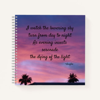 Twilight - Poesie Art Notizbuch