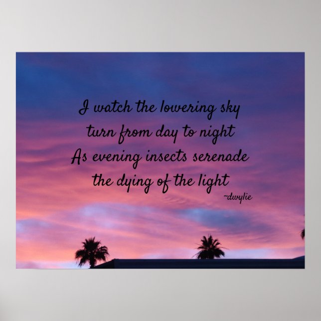 Twilight - Poesie Art Poster (Vorne)