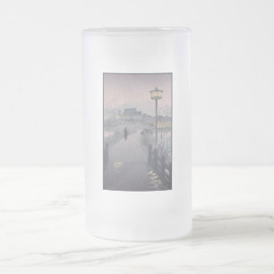 Twilight Rain auf dem Weg nach Shinobazu in Japan Mattglas Bierglas