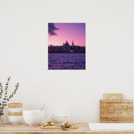 Twilight Serenity over Valletta - ein zeitloser Me Poster