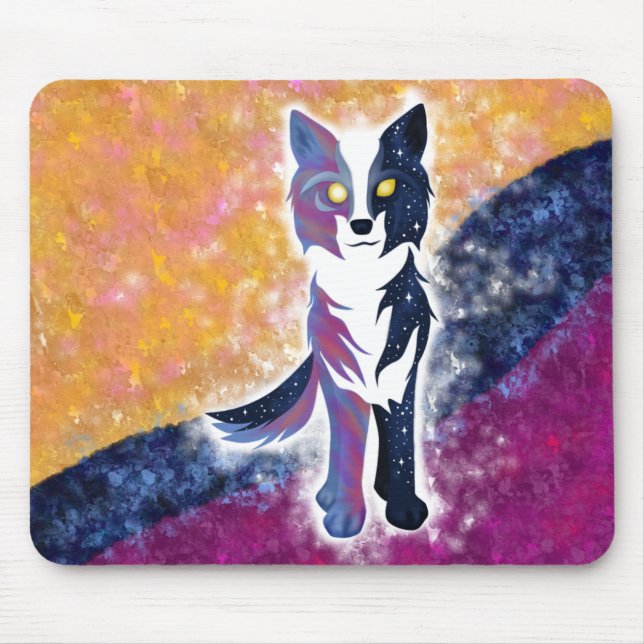 Twilight Sky Wolf Mousepad (Vorne)