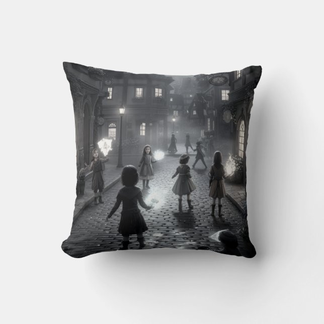 Twilight Tales auf Cobblestone Totasche Kissen (Vorderseite)