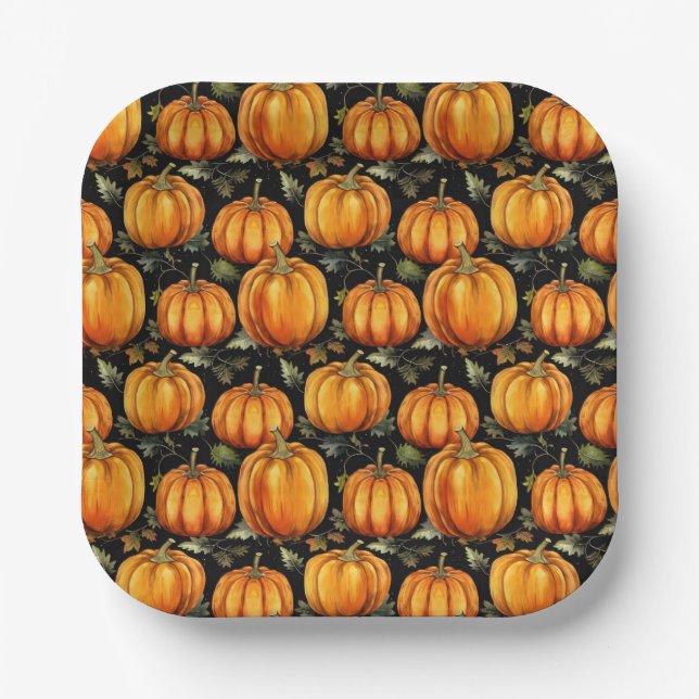 Twilight Tangle - Wiederholung der Spuk Ernte Pappteller (Vorderseite)