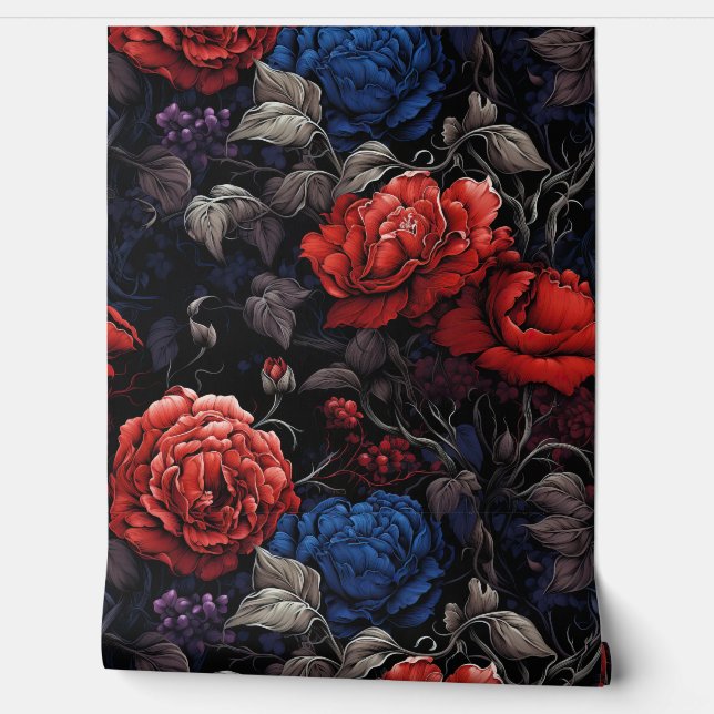 Twilight Thorns Botanical Tapete (Abrollen)