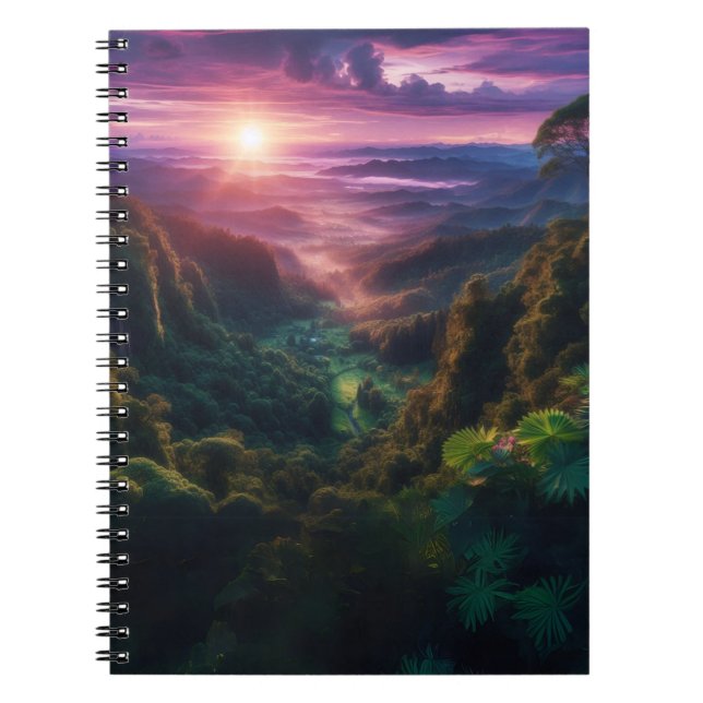 Twilight View Notizbuch Notizblock (Vorderseite)
