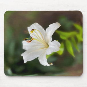 Twilight Weiße Lilie Mousepad