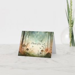 Twilight Whispers vom Wald Dankeskarte