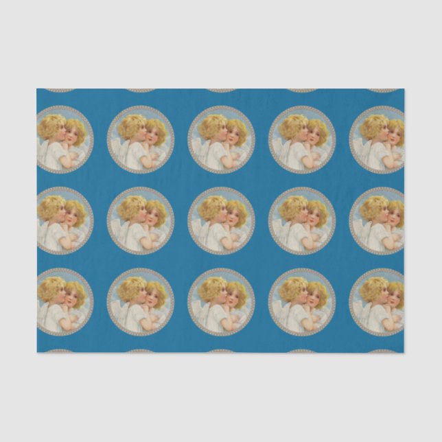 Twin Angels Tissue Paper Seidenpapier (Vorderseite)
