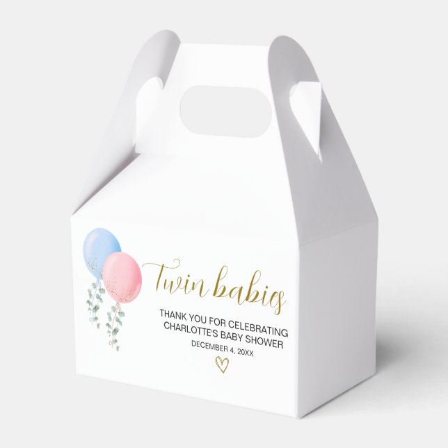 Twin Babies Baby Showbox Geschenkschachtel (Vorderseite)