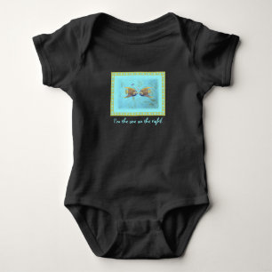 Twin Baby Angelfish Baby Bodysuit Strampler