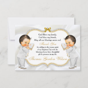 Twin Baby Boys ys Baptism Communion Merci