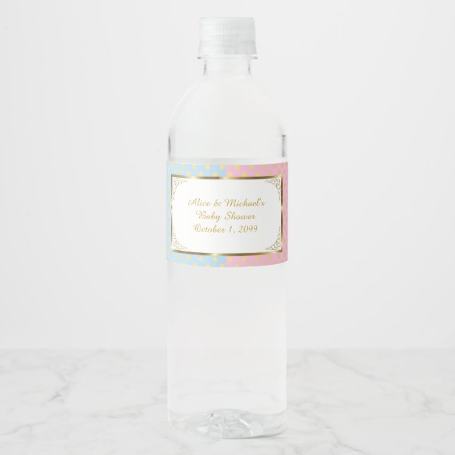 TWIN Baby Dusche, Wasserflaschen Labels2, Babydusc (Vorderseite)