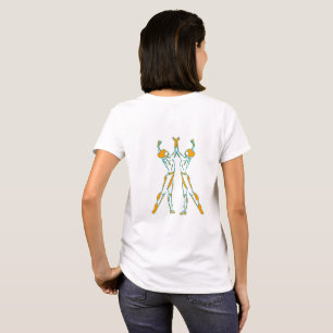 Twin-Ballerinen-Tanz-Grafik-T-Shirt T-Shirt
