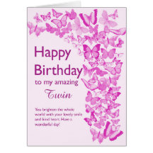 Twin Birthday Butterflies