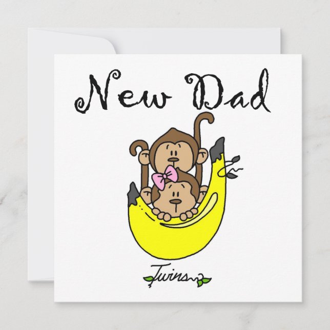 Twin Boy and Girl New Dad Geschenke (Vorderseite)