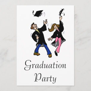 Twin Boy & Girl Graduate Einladung