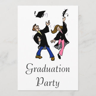 Twin Boy & Girl Graduate Einladung