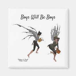 Twin Boy Rain Fee Magnet