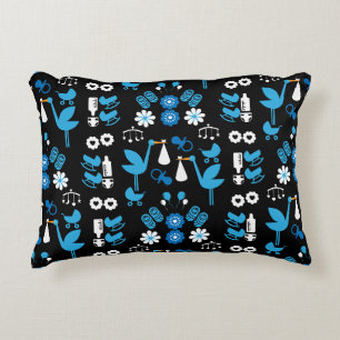 Twin Boy Stalk Delivery Blue Dekokissen