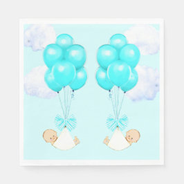 Twin Boys Baby Dusche Serviette