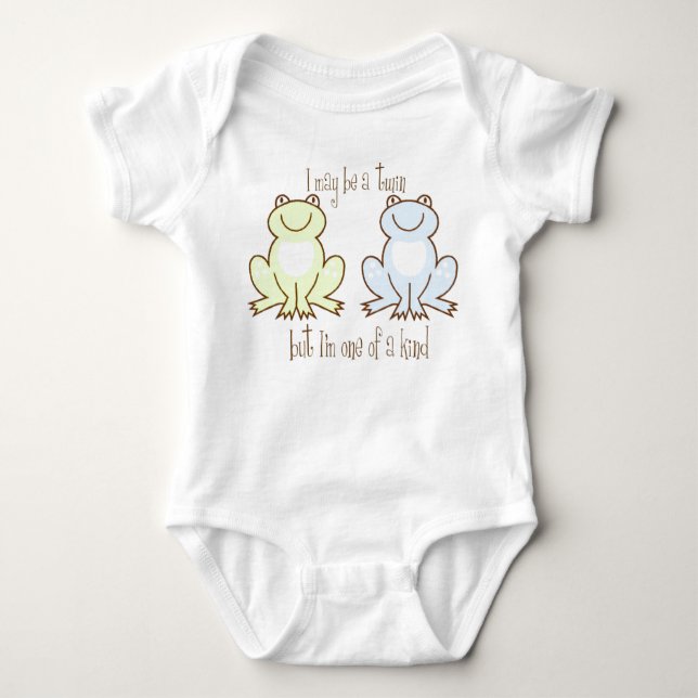 Twin Boys Frog Baby Strampler (Vorderseite)