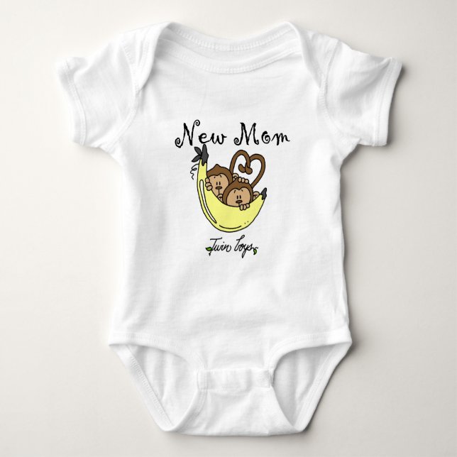 Twin Boys Junge Mutter Tshirts und Geschenke (Vorderseite)