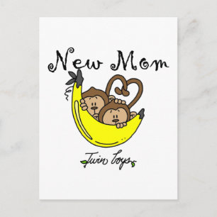 Twin Boys Junge Mutter Tshirts und Geschenke Postkarte