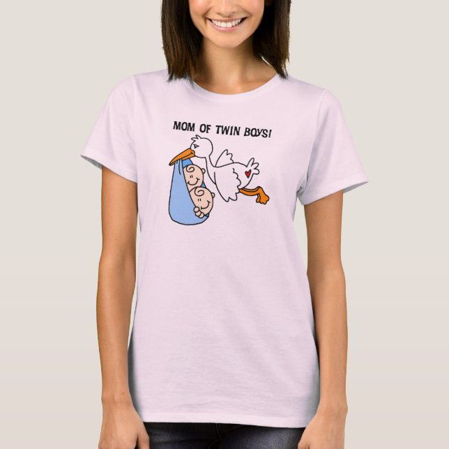 Twin Boys Maman-Stork Tshirts et cadeaux (Devant)