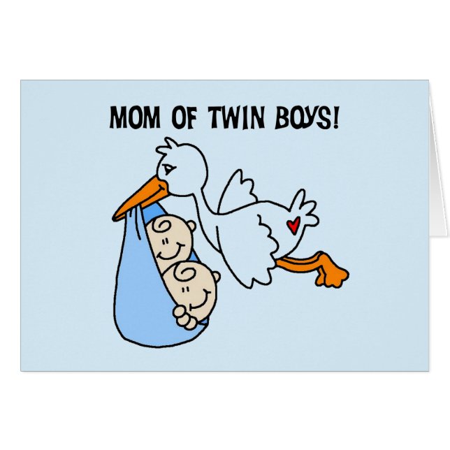 Twin Boys Maman-Stork Tshirts et cadeaux (Devant horizontal)
