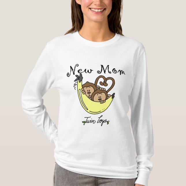 Twin Boys New Mom Tshirts et cadeaux (Devant)
