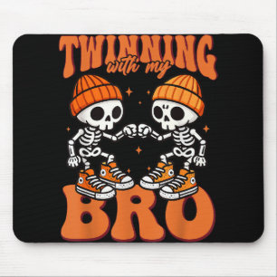 Twin Boys Twinning Halloween Beste Freundschaft Ma Mousepad