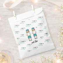 Twin Boys Upsherin Custom Favor Bags